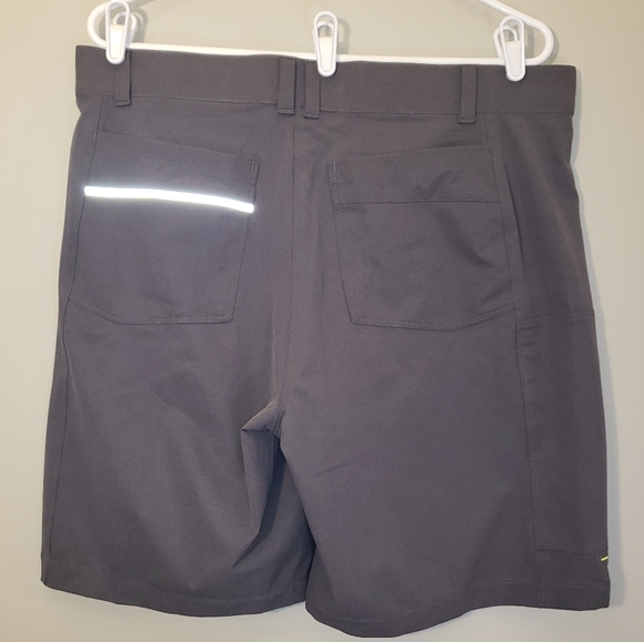 LL Bean Mens M Comfort Cycling Short W/ Liner Alloy Gray UPF 50+ Stretch 515858 - Picture 4 of 10